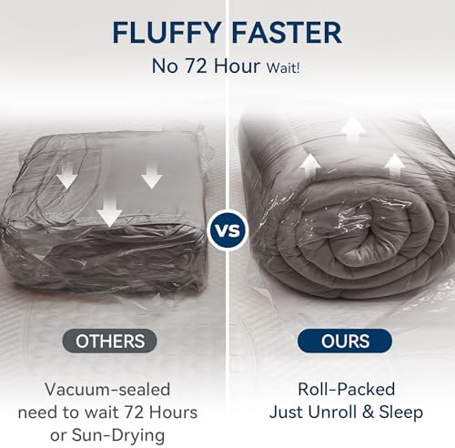 BDEUS Dual Layer Mattress Topper Queen Size