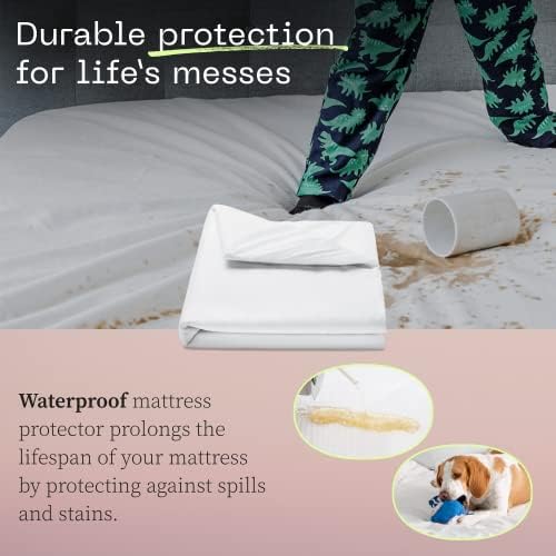 Coop Home Goods Ultra Tech Waterproof Mattress Protector Queen
