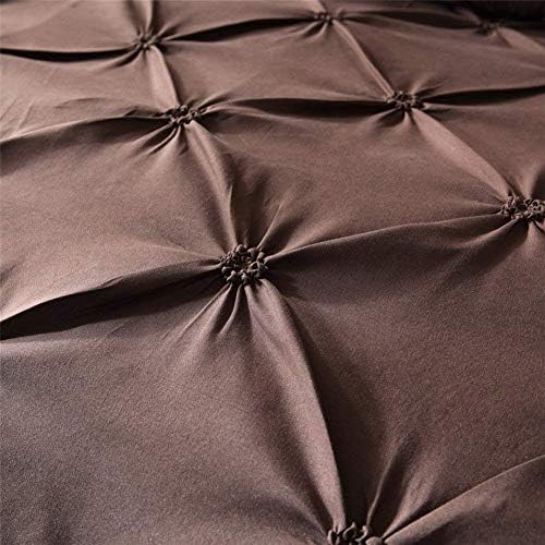 Feelyou Pinch Pleated Duvet Cover Set King