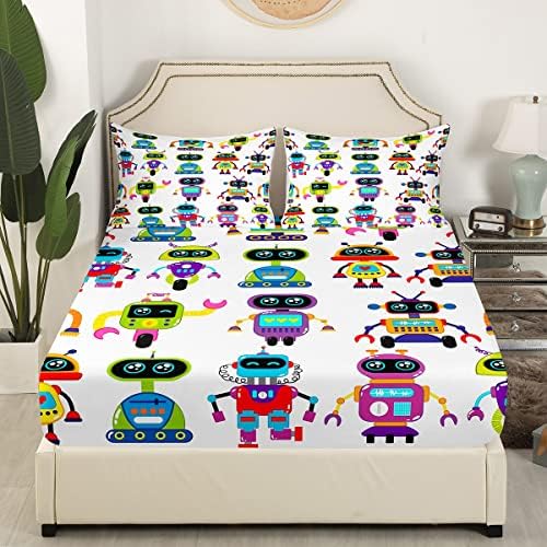 Erosebridal Kids Robot Space Bedding Set