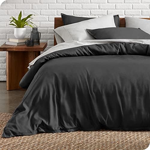 Bare Home Comforter Set with Duvet Cover Set Bundle KingCal King Black