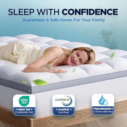 Premium Memory Foam Mattress Topper Queen Size 2 Inch Plush