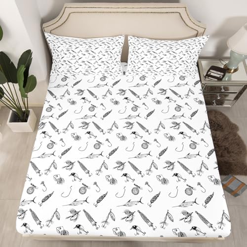 Castle Fairy Hunt Fishing Fitted Sheet Queen Set