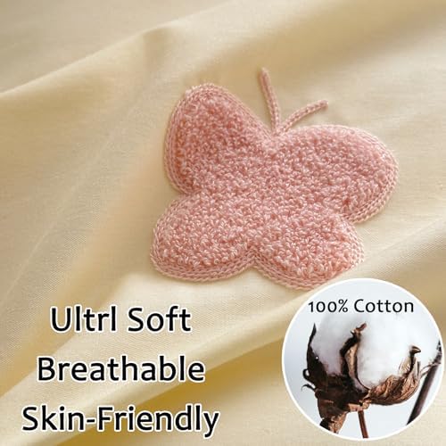 MorroMorn Twin Duvet Cover Set with 3D Embroidery