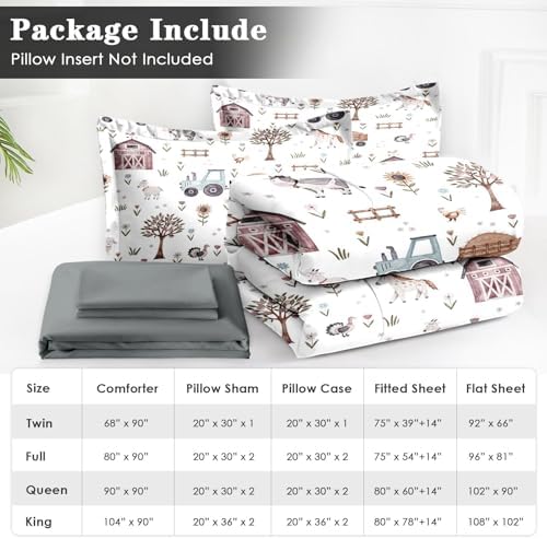 WeCozy 7 Pcs Comforter Set with 2 Pillowcases 2 Shams