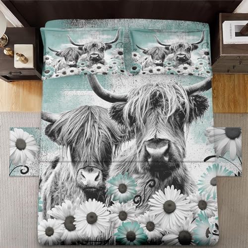 WeCozy 4-Piece Full Size Bed Sheet Set with Pillowcases 1
