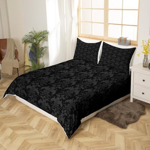 Manfei Paisley Flowers Kids Duvet Cover Set Queen Size
