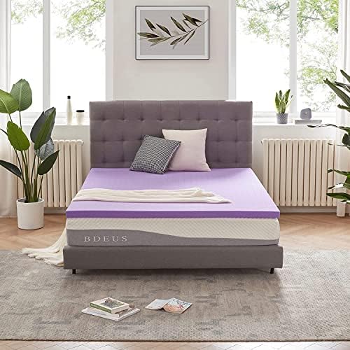 SINWEEK 15 Inch Gel Memory Foam Mattress Topper