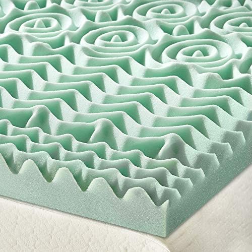 Mellow 15 Inch 5-Zone Memory Foam Mattress Topper Full