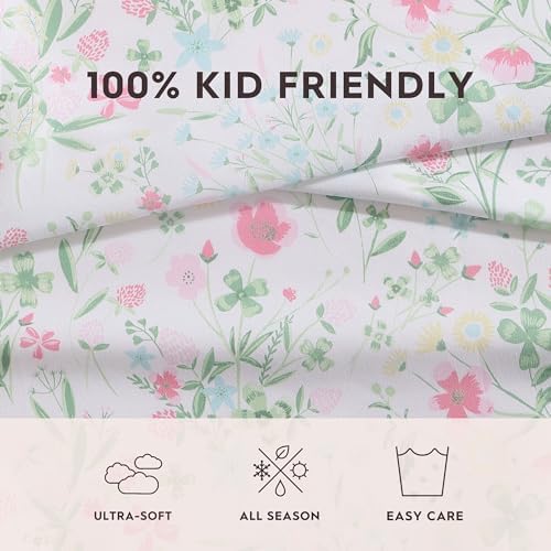 Laura Ashley Kids Full Sheets Set Soft Wrinkle-Resistant