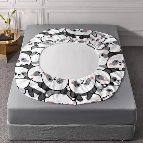 XYNHML Cartoon Panda 4Pcs Bedding Set for Kids