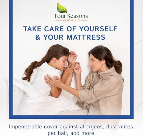 Full Size Mattress Encasement Waterproof Zippered Bedbug Protector