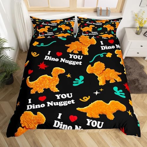 Feelyou Dinosaur Duvet Cover Set Queen Size