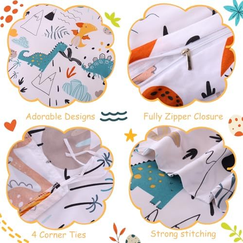 JSD Dinosaur Kids Duvet Cover Set Full Size