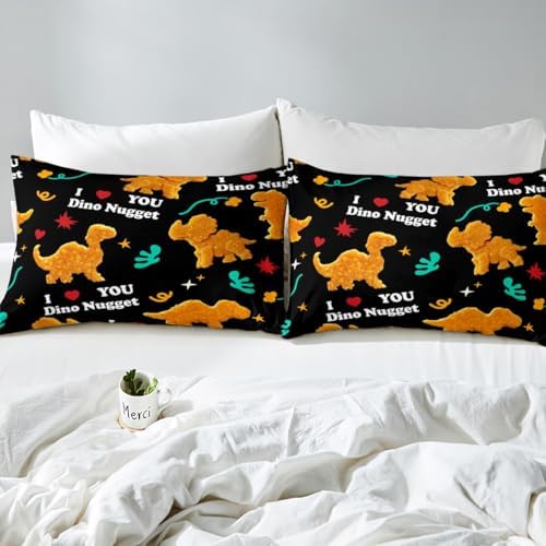 Feelyou Dinosaur Duvet Cover Set Queen Size