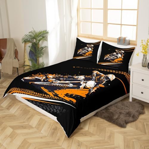 Feelyou Motorbike Duvet Cover Set Full Size