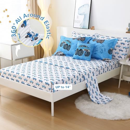 Mooreeke Kids Twin Comforter Set Jeep Pattern