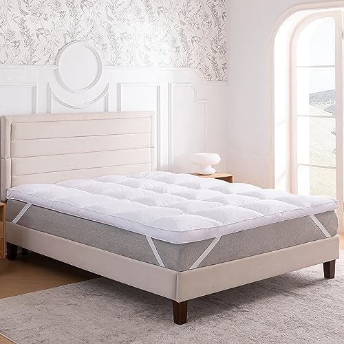 3 Inch Ultra Thick Feather Mattress Topper Queen Size