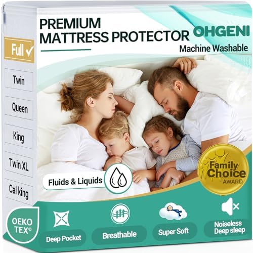 OhGeni Waterproof Mattress Protector Full Size 6-18