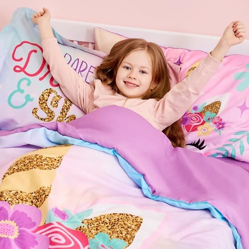 Joiedomi Kid Unicorn Comforter Set 7 Piece
