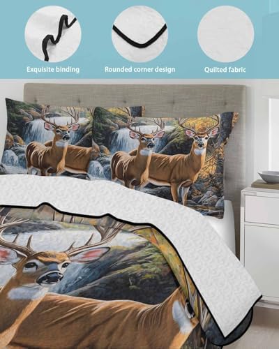 TocaHome Summer Quilt Twin XL 68x98 Inch Comforter Set