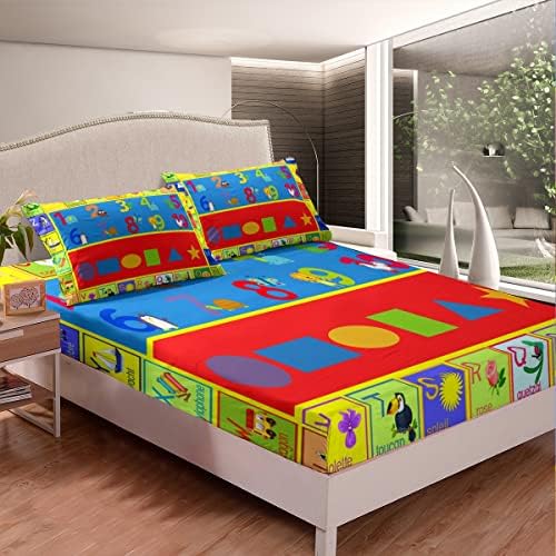 Twin Kids Educational Learning Bed Sheet Set