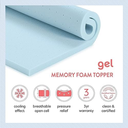 Best Price Mattress 15 Inch Cooling Gel Memory Foam Toppers