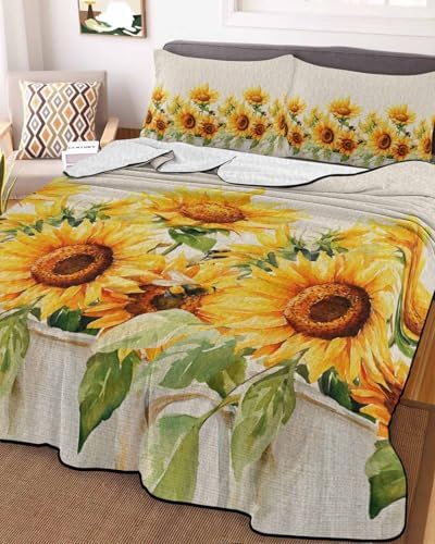 TocaHome Summer Quilt Twin XL 68x98 Inch Set