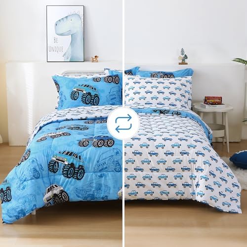Mooreeke Kids Twin Comforter Set Jeep Pattern