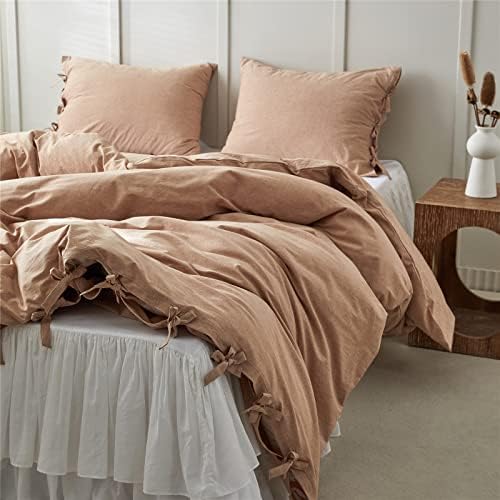 BISELINA Washed Cotton Duvet Cover Set 3pcs
