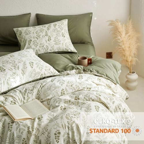 Bildenly Floral Duvet Cover Set King Size Reversible 1