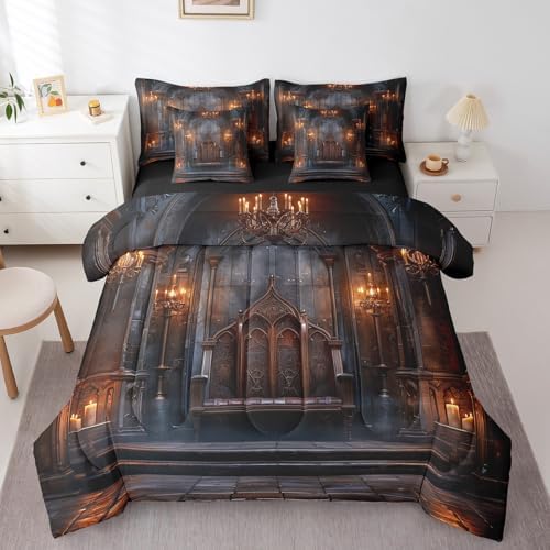 Erosebridal Medieval 7 Pcs Comforter Set Queen