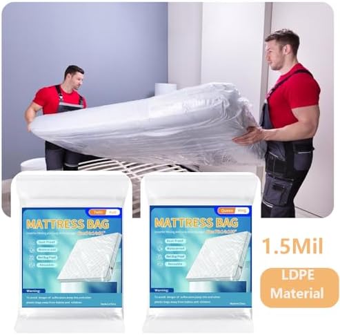 Zangboer Mattress Bags Twin Full 1 Pack Waterproof Storage Protector