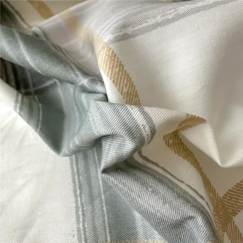 VM VOUGEMARKET Plaid Duvet Cover Set King with Zipper