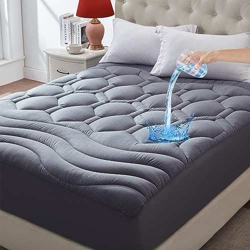 Elven Home King Size Waterproof Mattress Pad