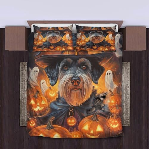 3D Print Standard Schnauzer Dog Duvet Cover Set