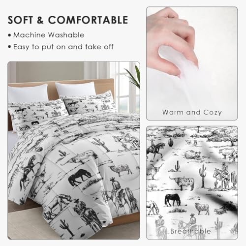 WeCozy Full Size Comforter Set with 2 Pillowcases