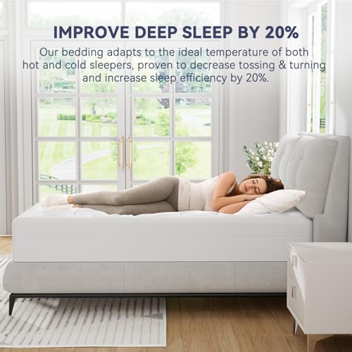 Elemuse 3 Inch Dual Layer Mattress Topper for Back Pain Relief 1