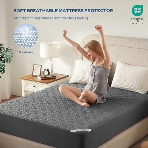 BEDLORE 2 Pack Waterproof Mattress Protector Twin XL Soft Breathable Cover