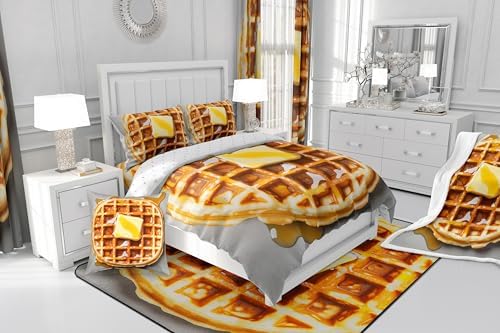 Erosebridal Waffles Duvet Cover Set for Kids