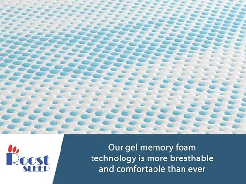 ROOST SLEEP Cool Cloud 3 Inch Gel Memory Foam Mattress Topper