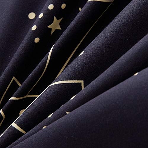 Feelyou Galaxy Bedding Set Twin Size Starry Sky Pattern