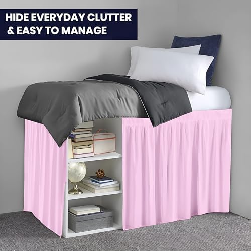SGI Bedding Ruffled Twin XL Bed Skirt 36 Inch Drop - Pink 1
