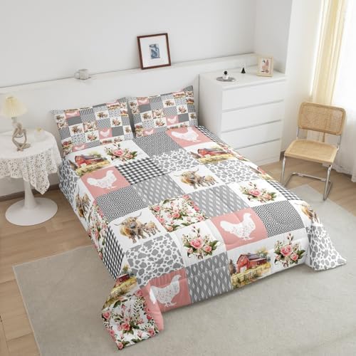 Homewish Farmhouse Barn Comforter Set for Girls 1