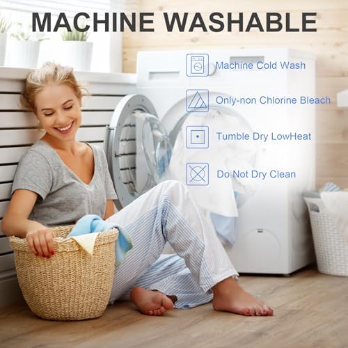 Kayfia Full Mattress Pad with Snow Down Alternative Fill - Cooling Breathable