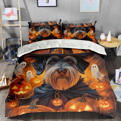 3D Print Standard Schnauzer Dog Duvet Cover Set