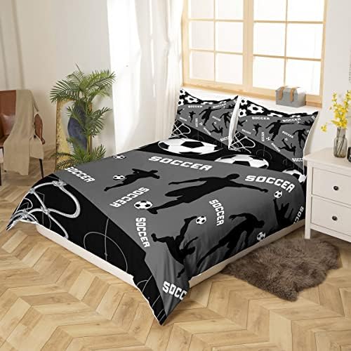 Erosebridal Soccer Duvet Cover Set for Boys Teens