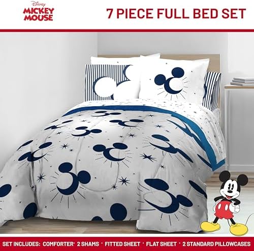 Disney Mickey Mouse 7-Piece Comforter Set for Kids