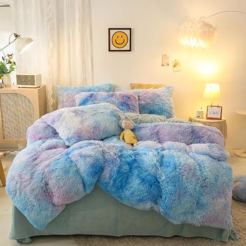 Chovy 3PC Duvet Set Fluffy Fuzzy Velvet Plush