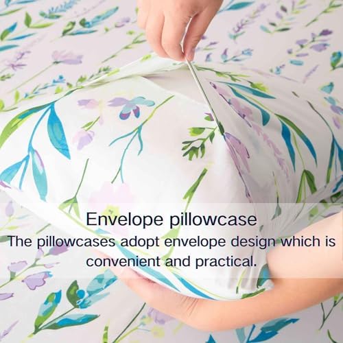 SDY 4PCS Floral Sheet Set Full Size for Kids
